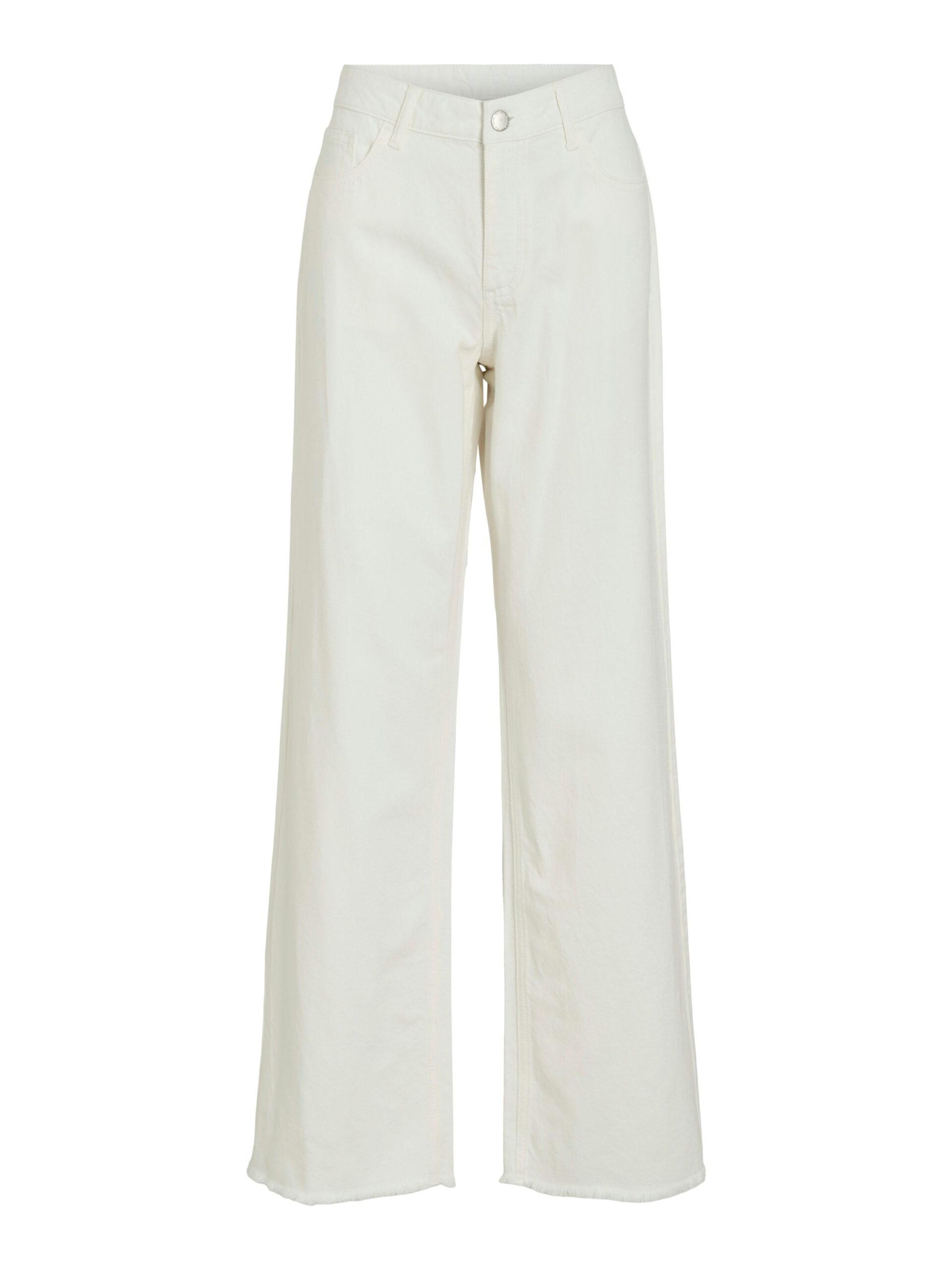 VILA RW Wide Jeans White