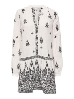 ONLY ALMA L/S SHORT DRESS WVN NOOS