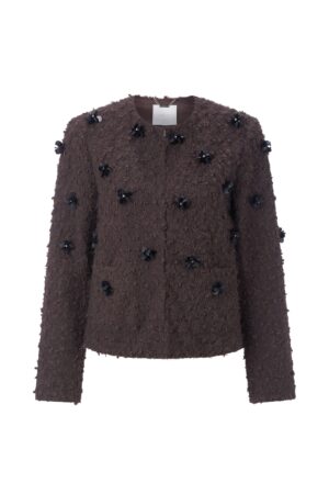 Rich & Royal Straight Jacket with Flower Sequin