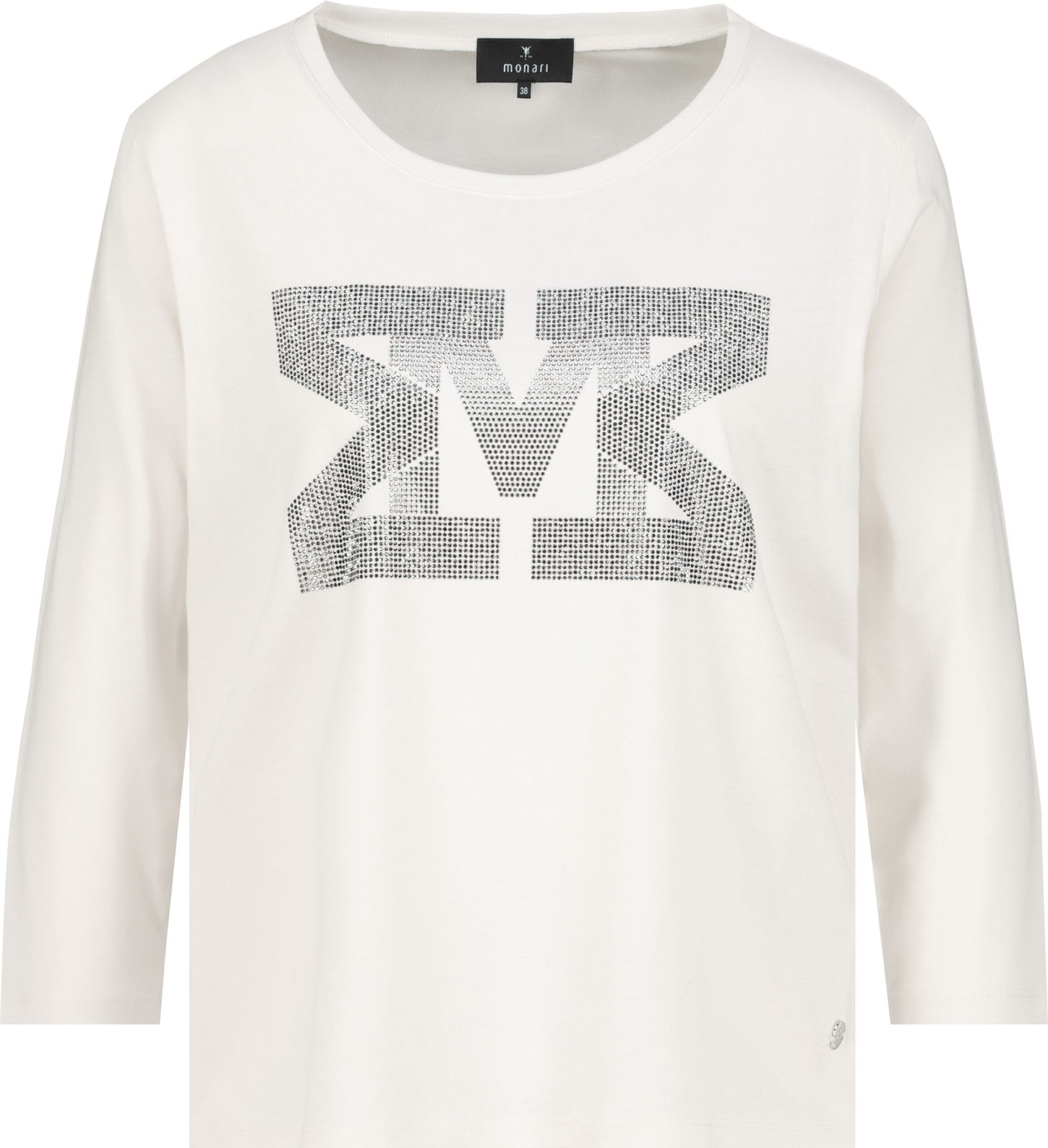 monari Shirt mit Strasssteinen und ¾-Ärmeln – Bild 3