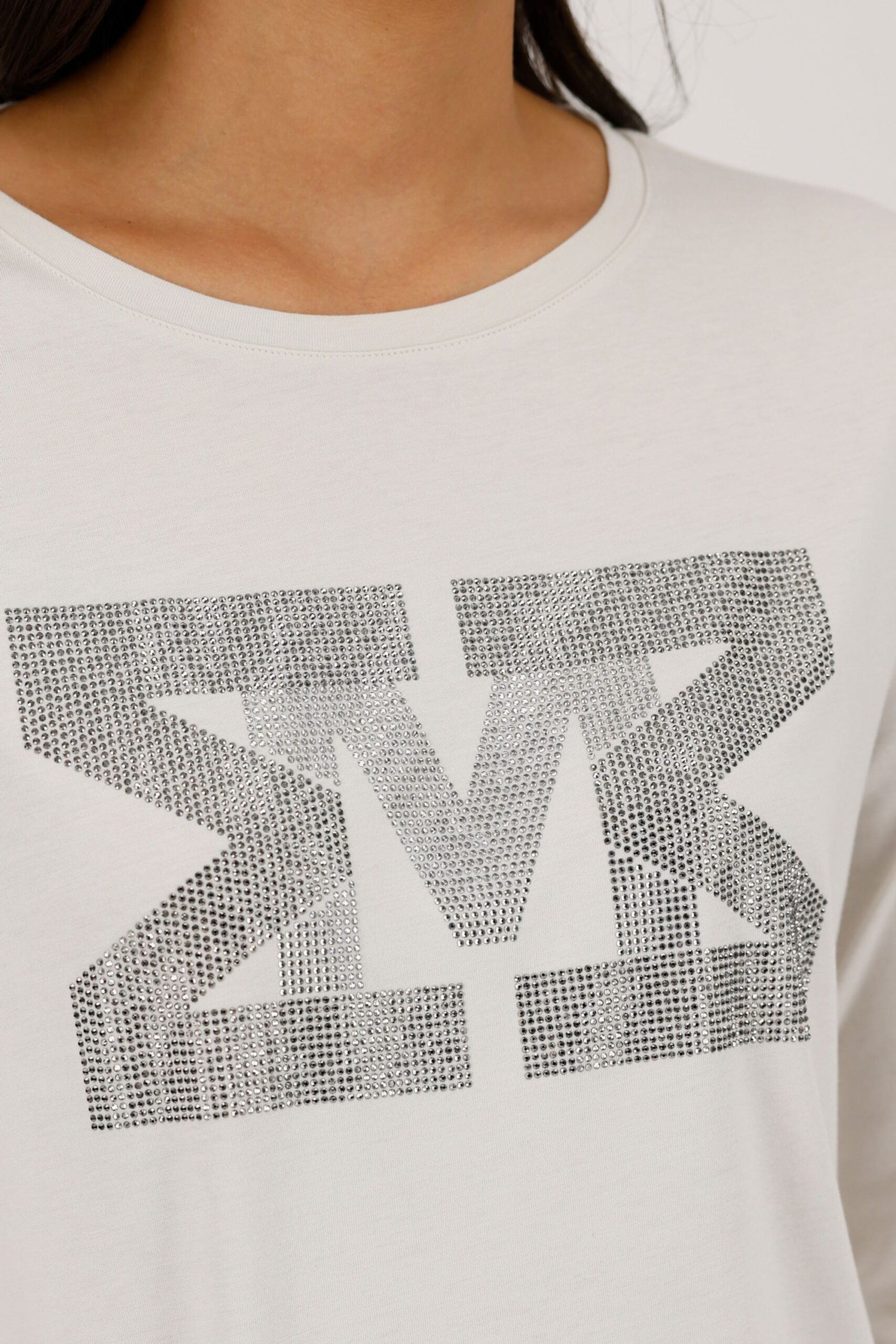 monari Shirt mit Strasssteinen und ¾-Ärmeln – Bild 4