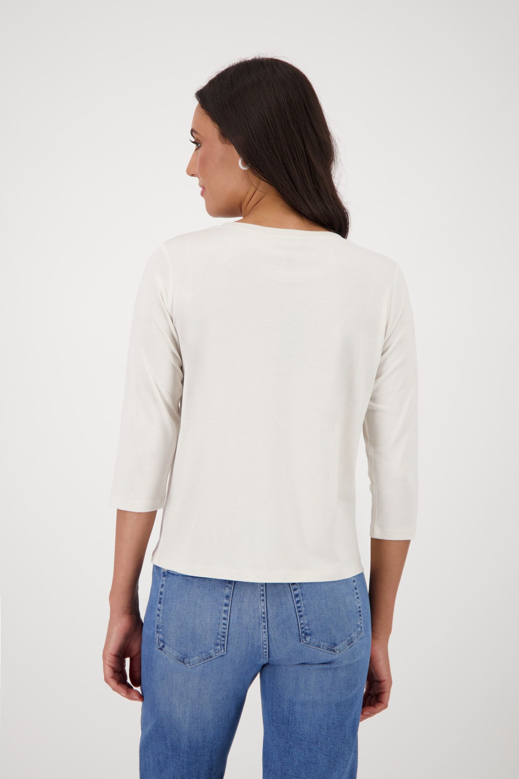 monari Shirt mit Strasssteinen und ¾-Ärmeln – Bild 5