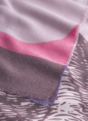 Codello Kaschmirweicher Schal mit Katzenprint