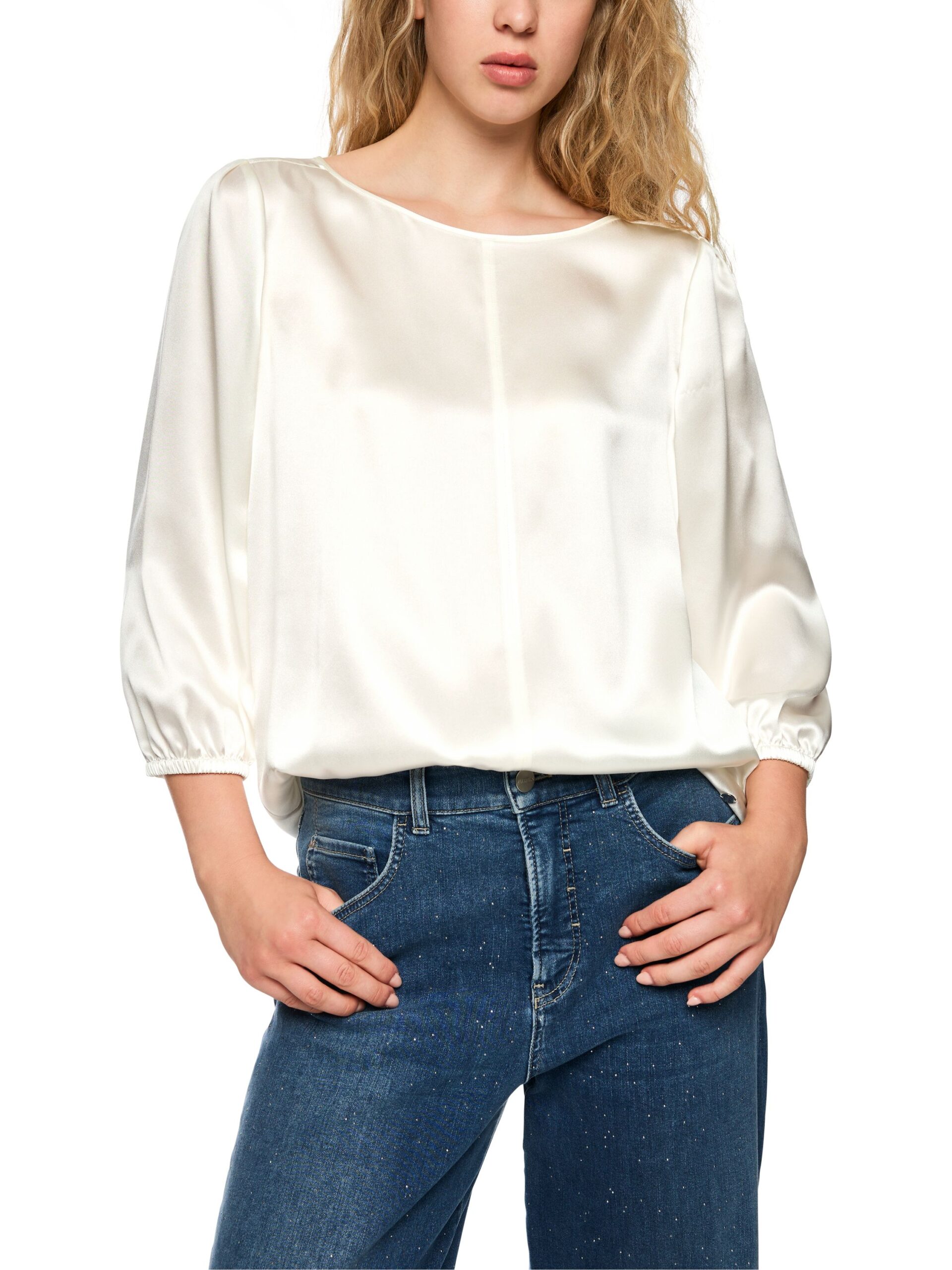 Marc Cain Additions Lockere Seidenbluse – Bild 2