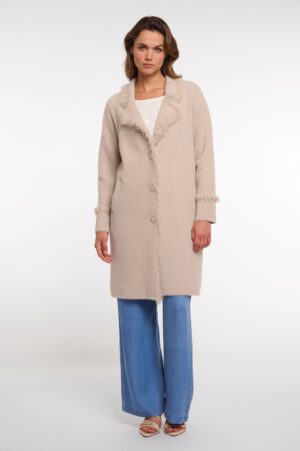 Rino & Pelle Single Breasted Coat Stone