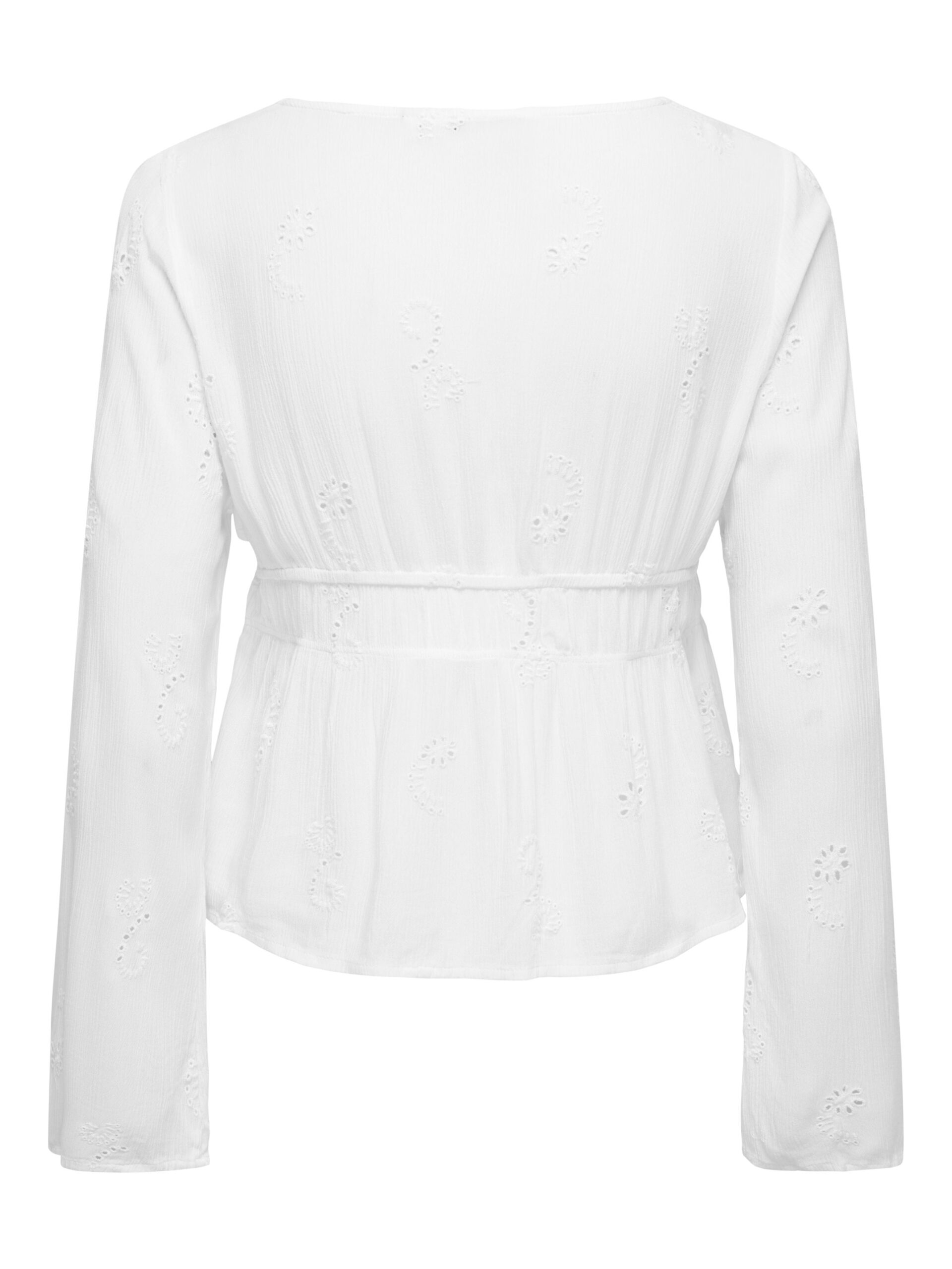 ONLY Chiara Langarm Top mit Bindeverschluss – Bild 2