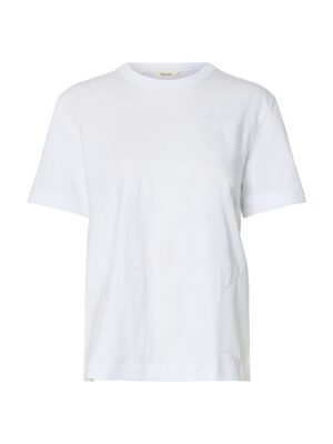 Selected Femme SLFMILA SS EMBROIDERY TEE