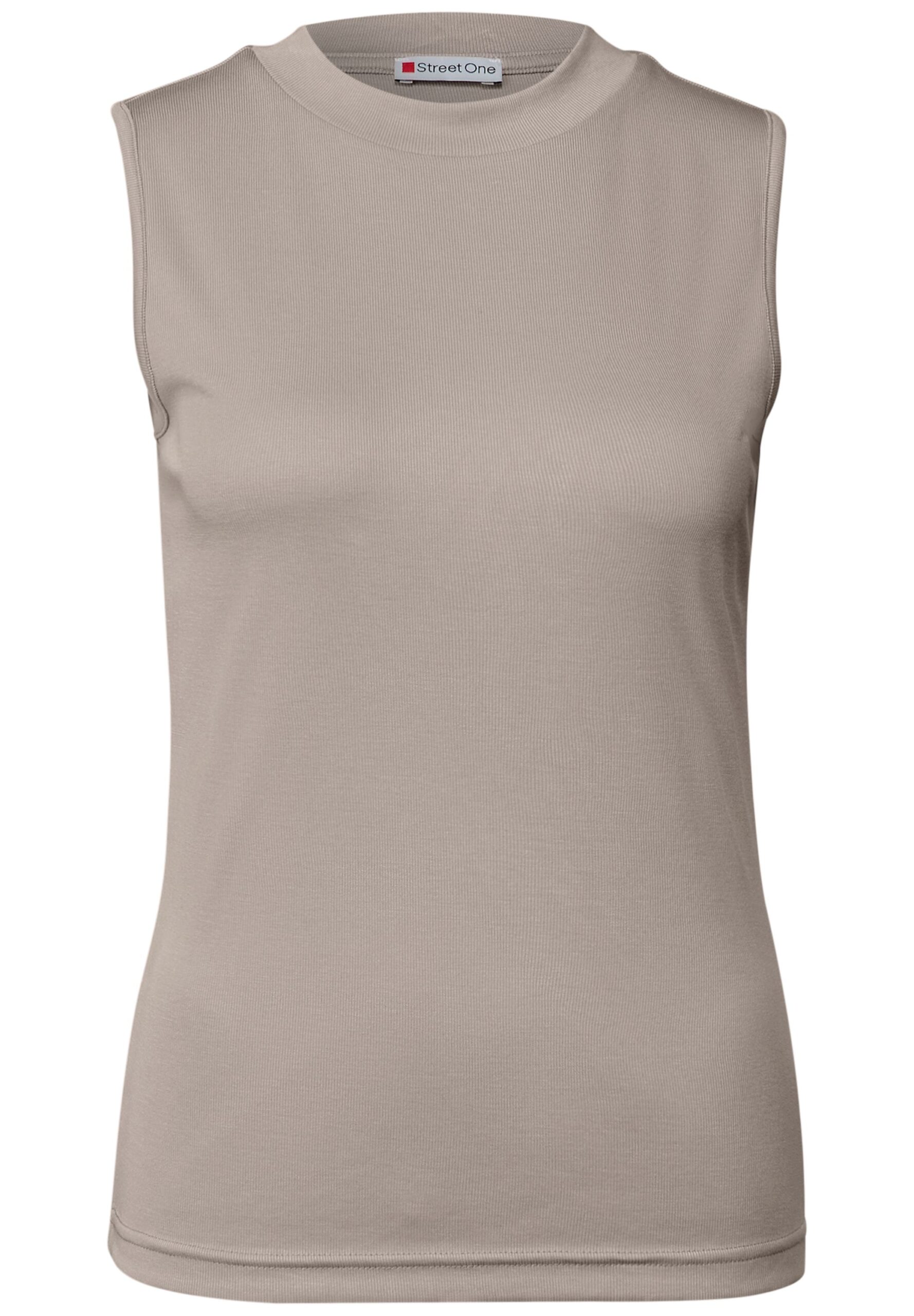 Street One Ärmelloses Rippstruktur-Top mit Turtleneck