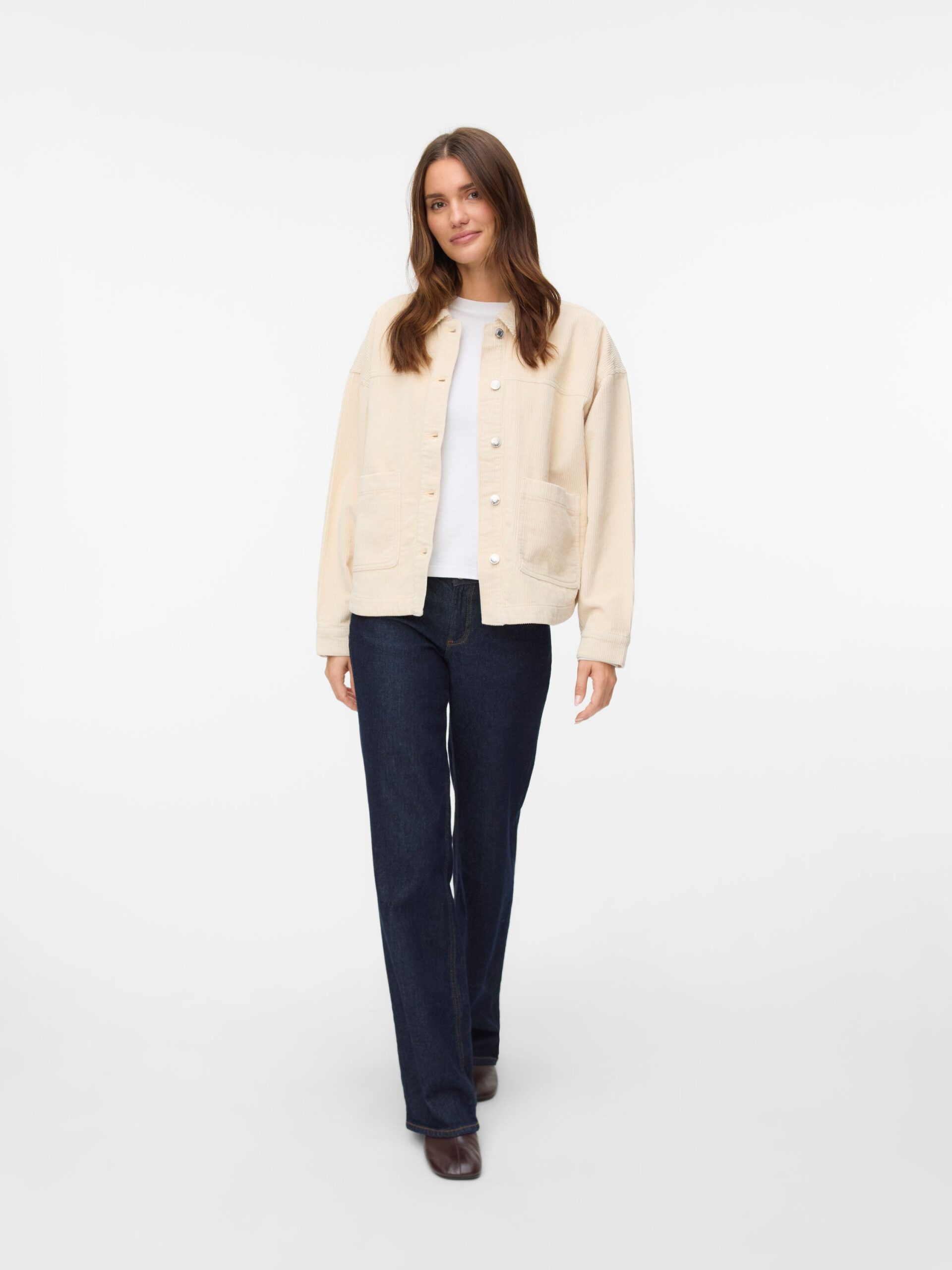 VERO MODA VMJAMIE LS CORDUROY SHACKET MIX NOOS
