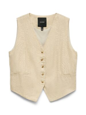 VERO MODA VMLAICA SL LINEN WAISTCOAT