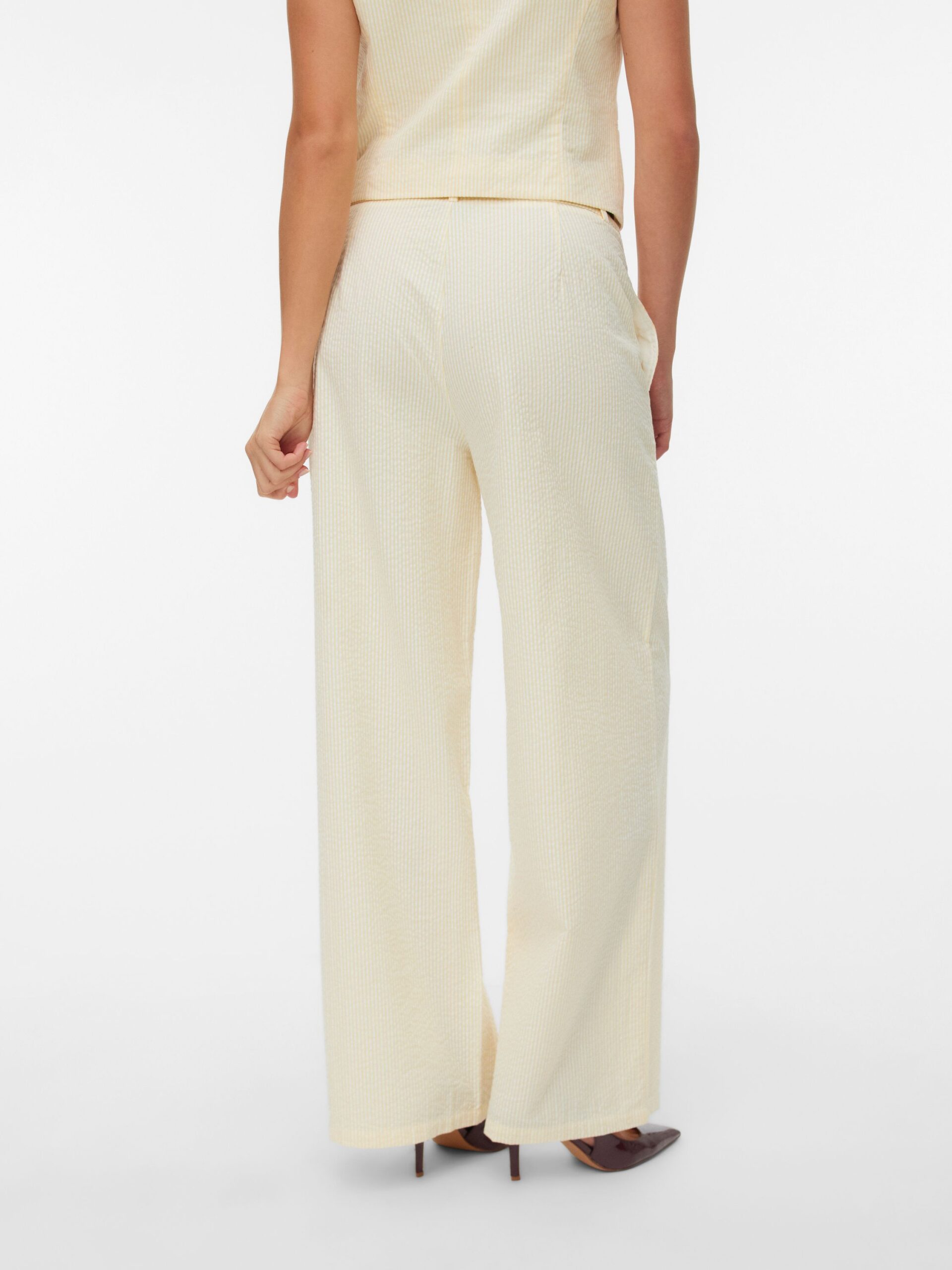 VERO MODA HW SEERSUCKER WIDE PANT – Bild 5
