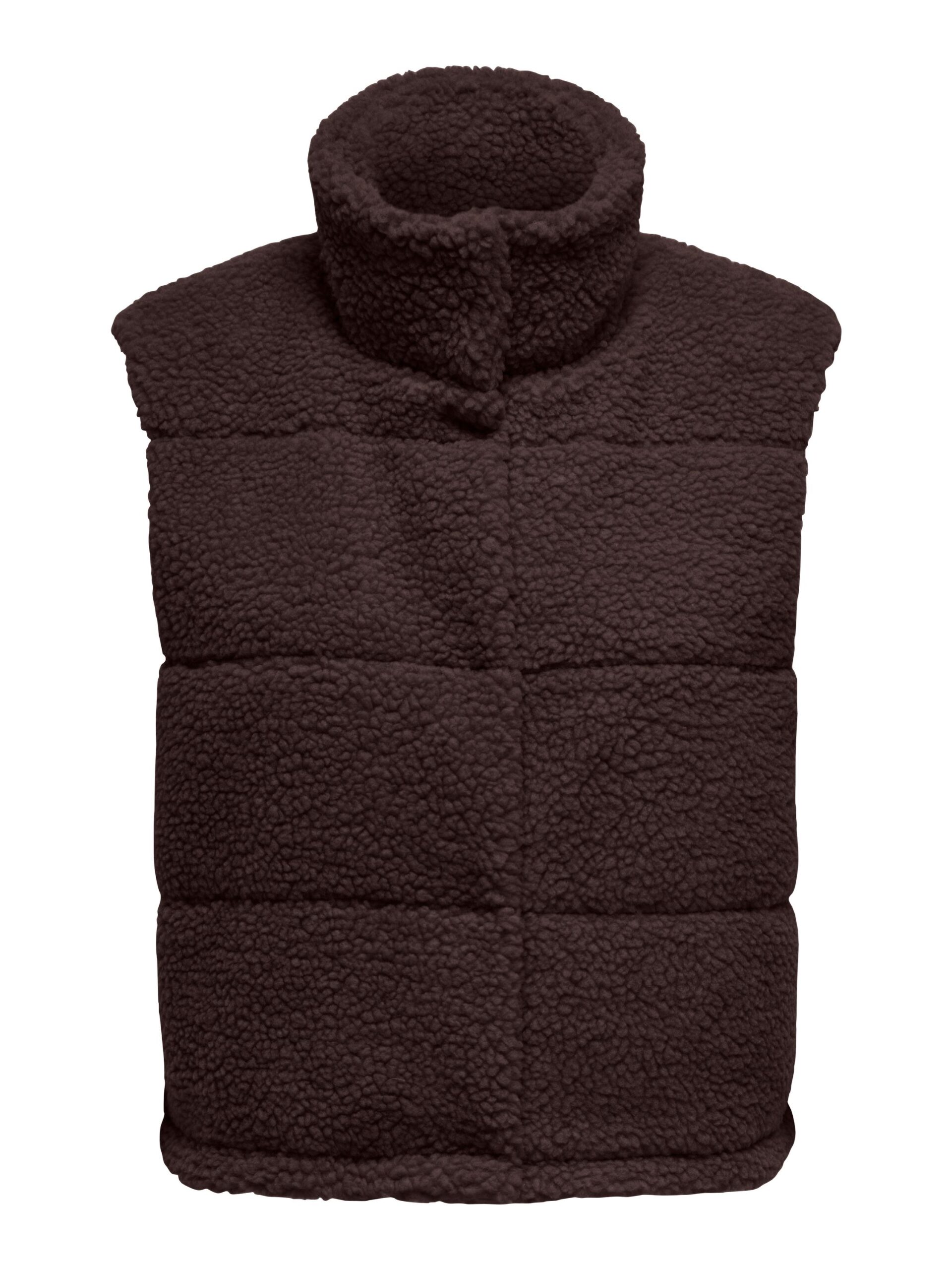 ONLY Teddyfell Weste mit Knopfleiste