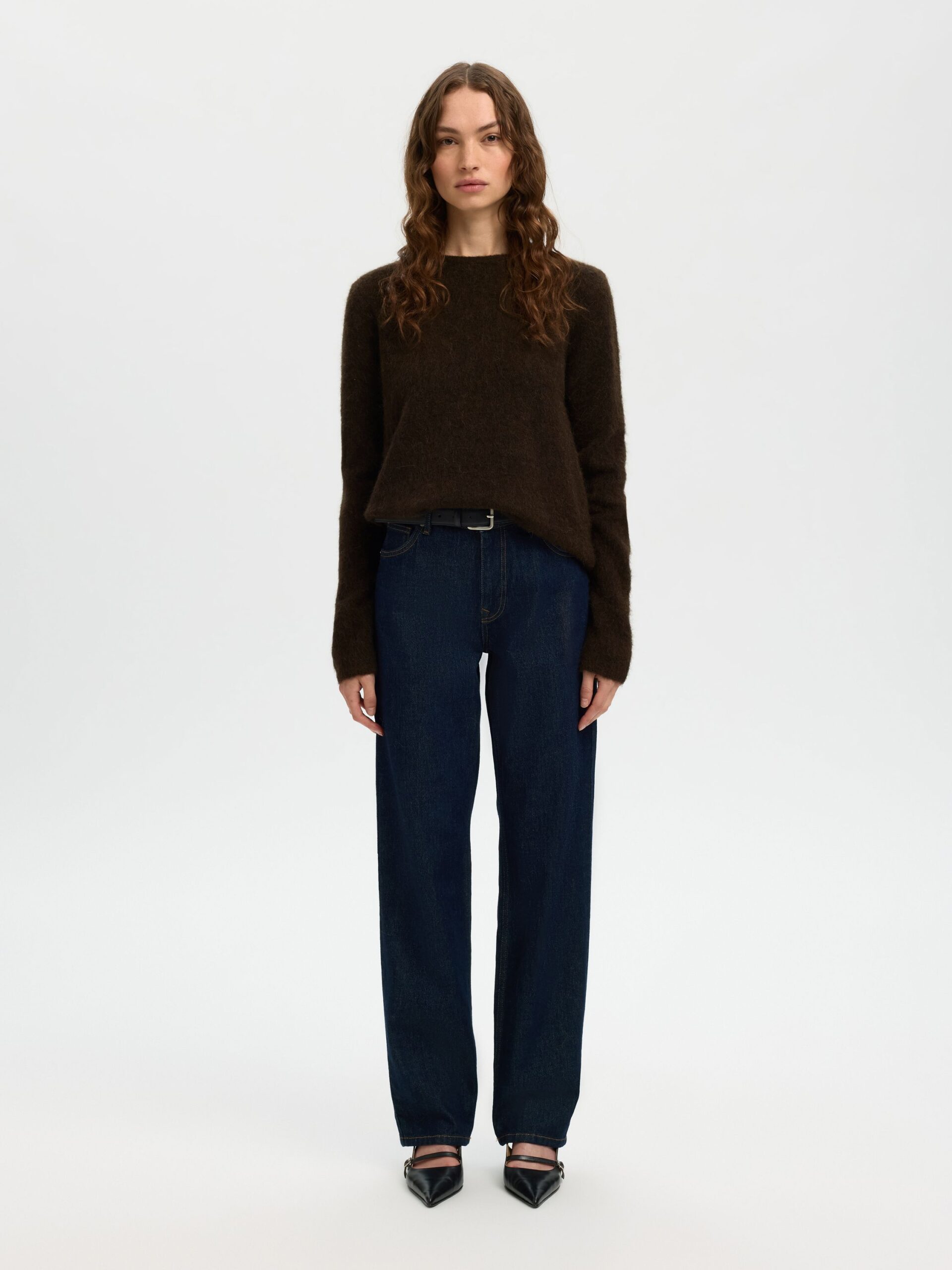 Selected Femme SLFLULU BRUSHED LS KNIT O-NECK – Bild 3