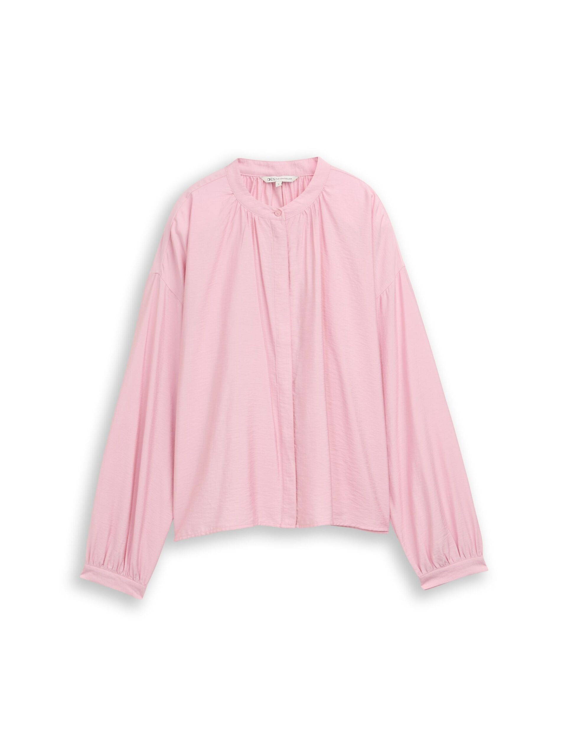 Tom Tailor Denim Loose Fit Bluse mit Ballonärmeln