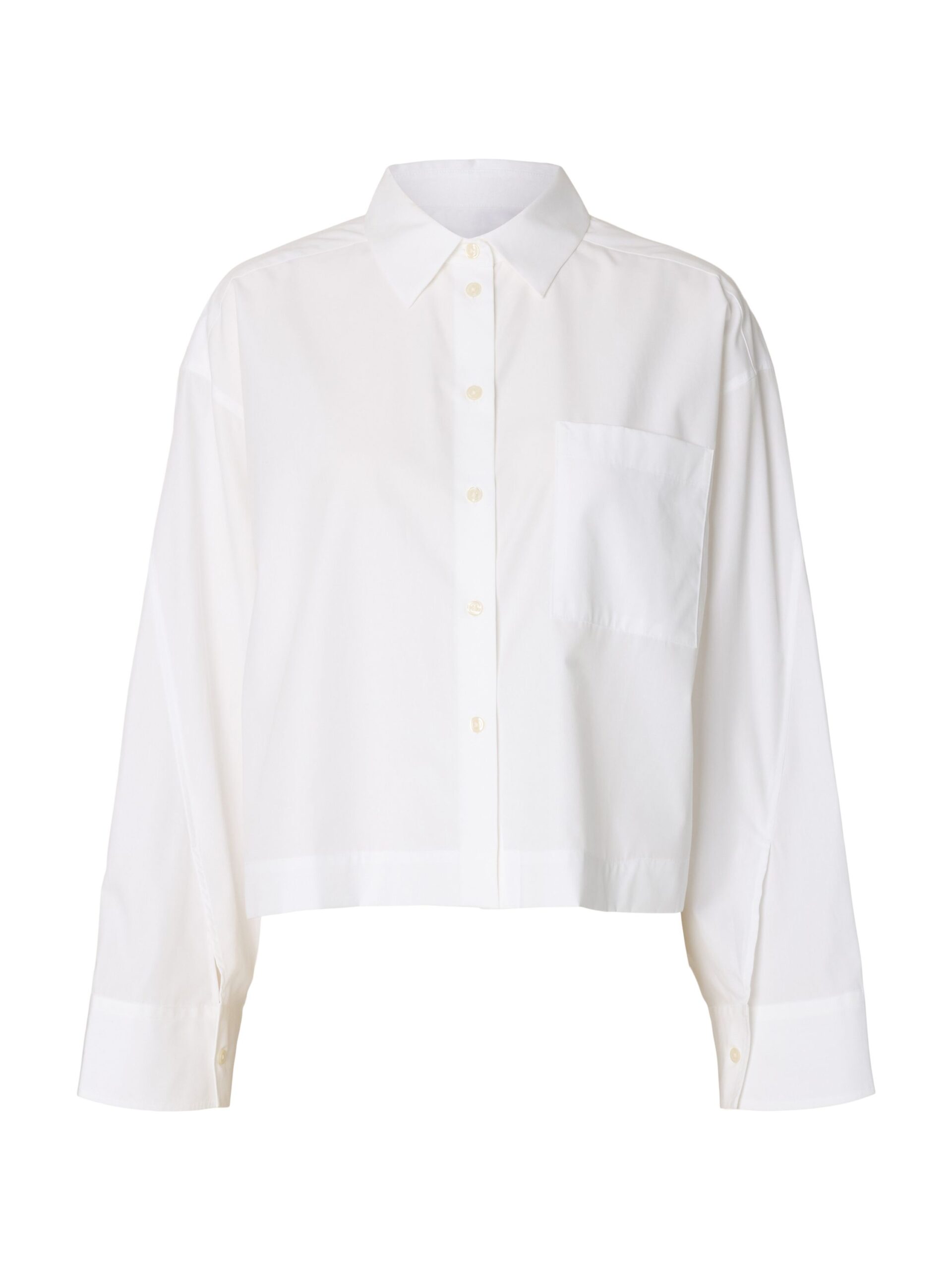 Selected Femme LS Cropped Boxy Shirt