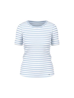 Marc Cain Additions Ringel-T-Shirt aus Baumwoll-Ripp