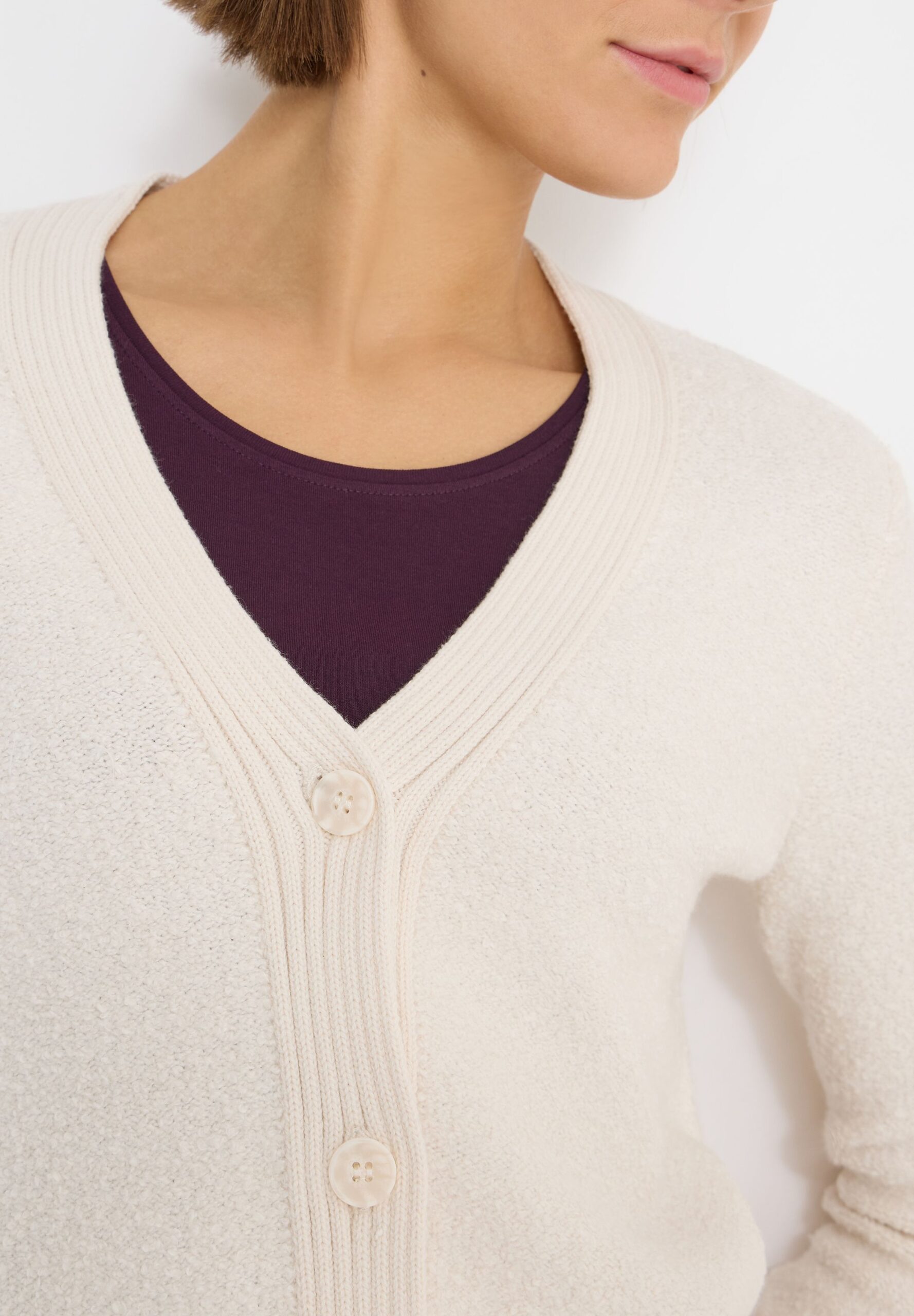 CECIL Bouclé V-Neck Cardigan – Bild 5