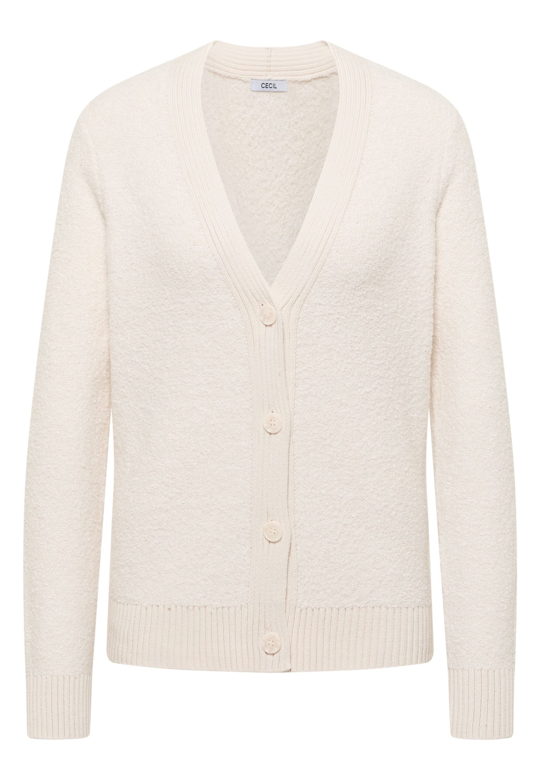 CECIL Bouclé V-Neck Cardigan