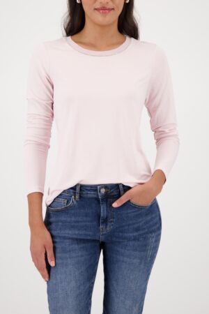 monari Pullover-Shirt mit Strickkragen