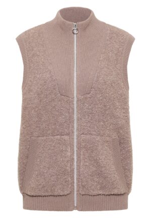 CECIL Bouclé Zipper Vest
