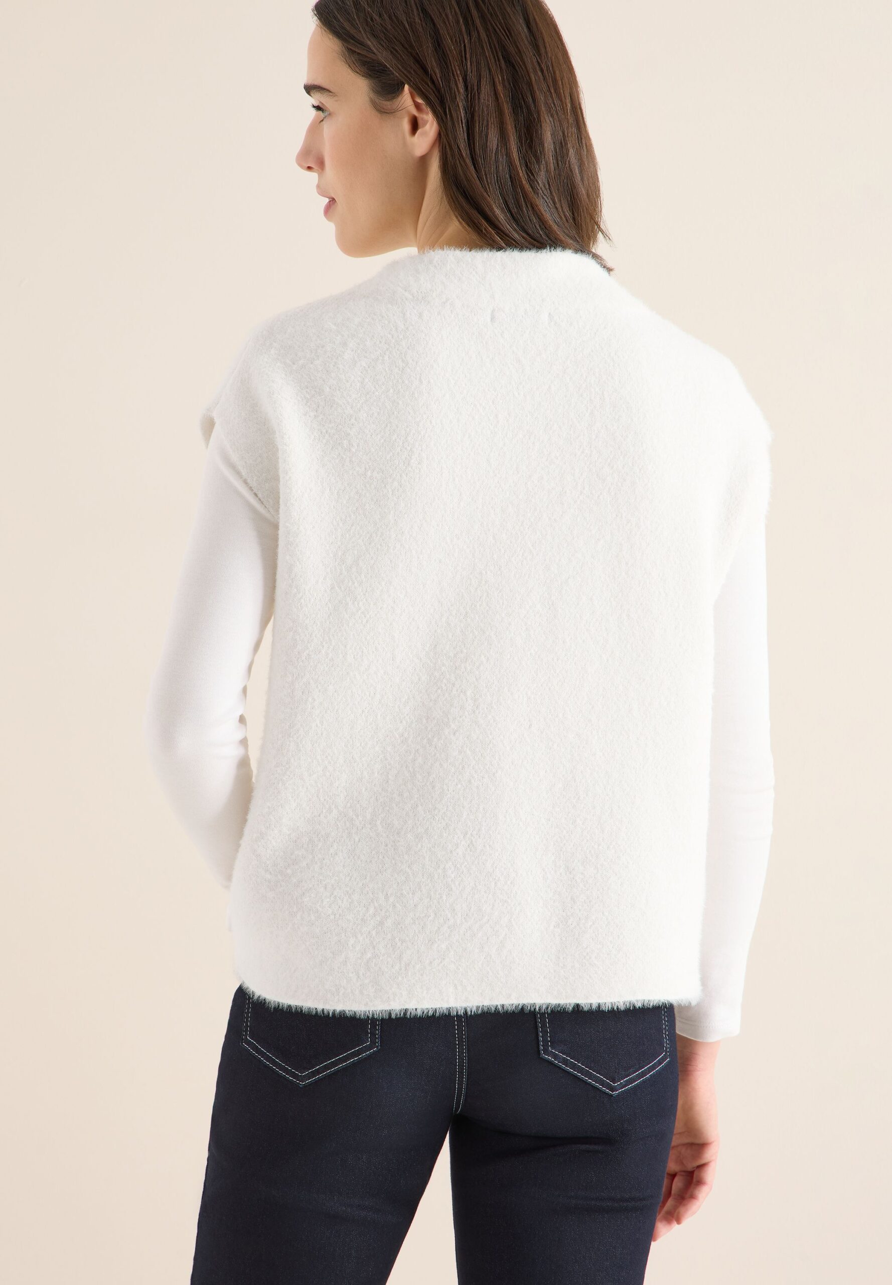 CECIL Two-tone Featheryarn vest – Bild 7