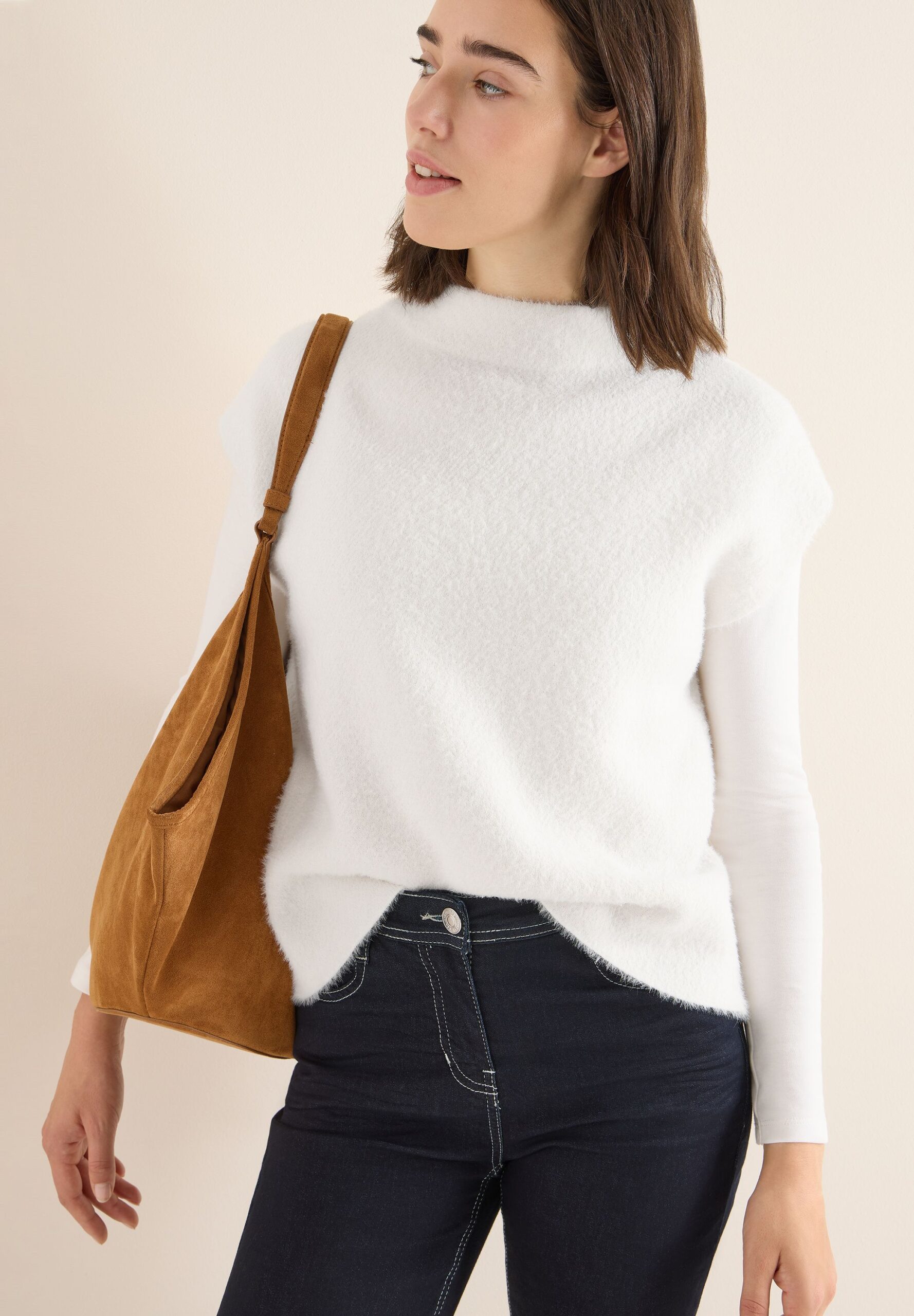 CECIL Two-tone Featheryarn vest – Bild 3