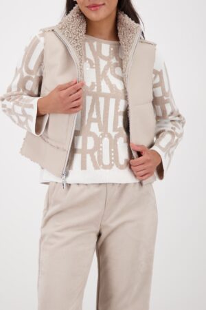 monari Wendeweste aus Kunstleder und Kunstfell