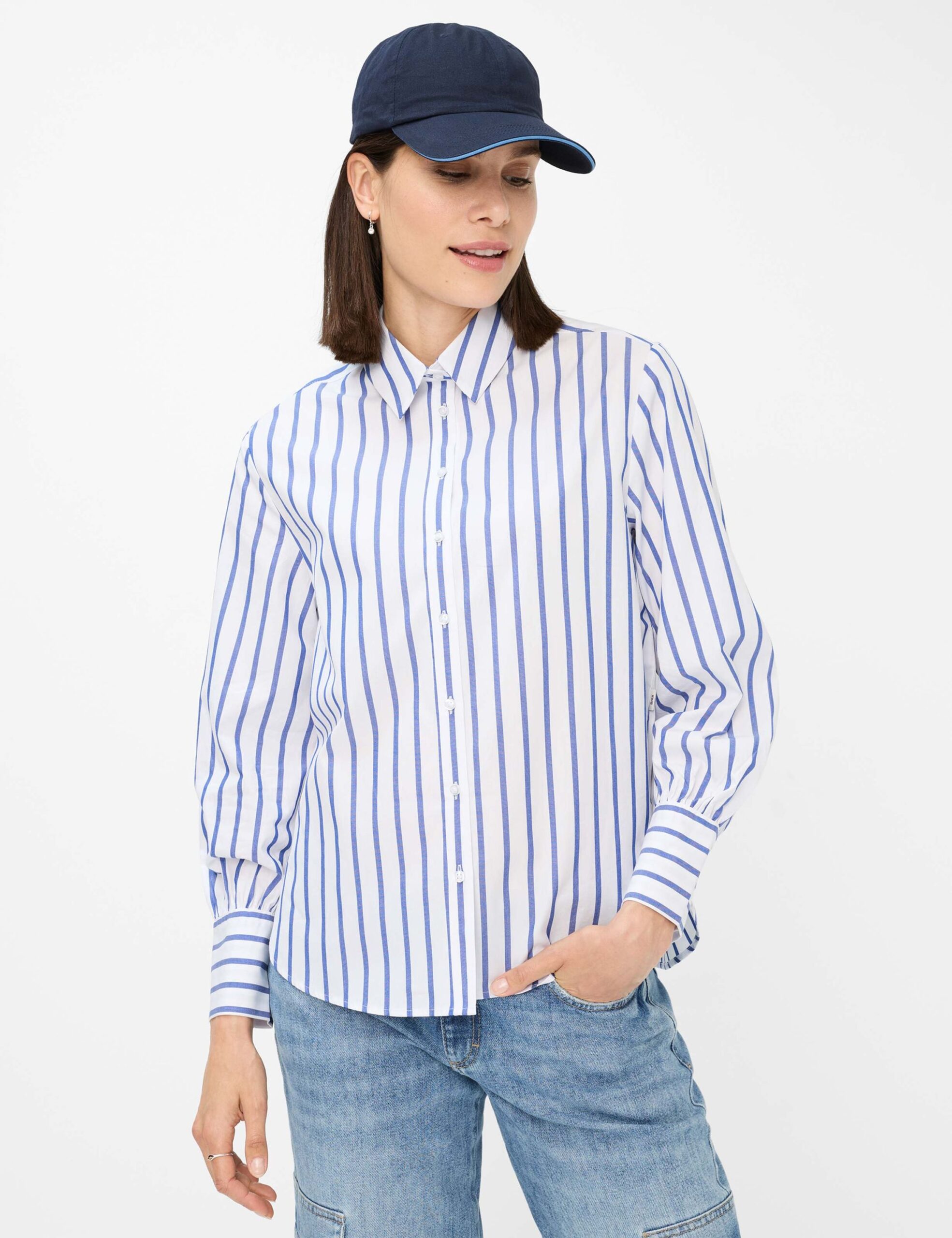 BRAX Hemdbluse mit modischem Längsstreifen – Bild 15