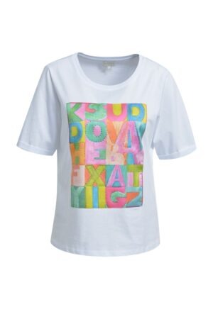 milano italy Rundhals T-Shirt mit 1/4-Ärmeln