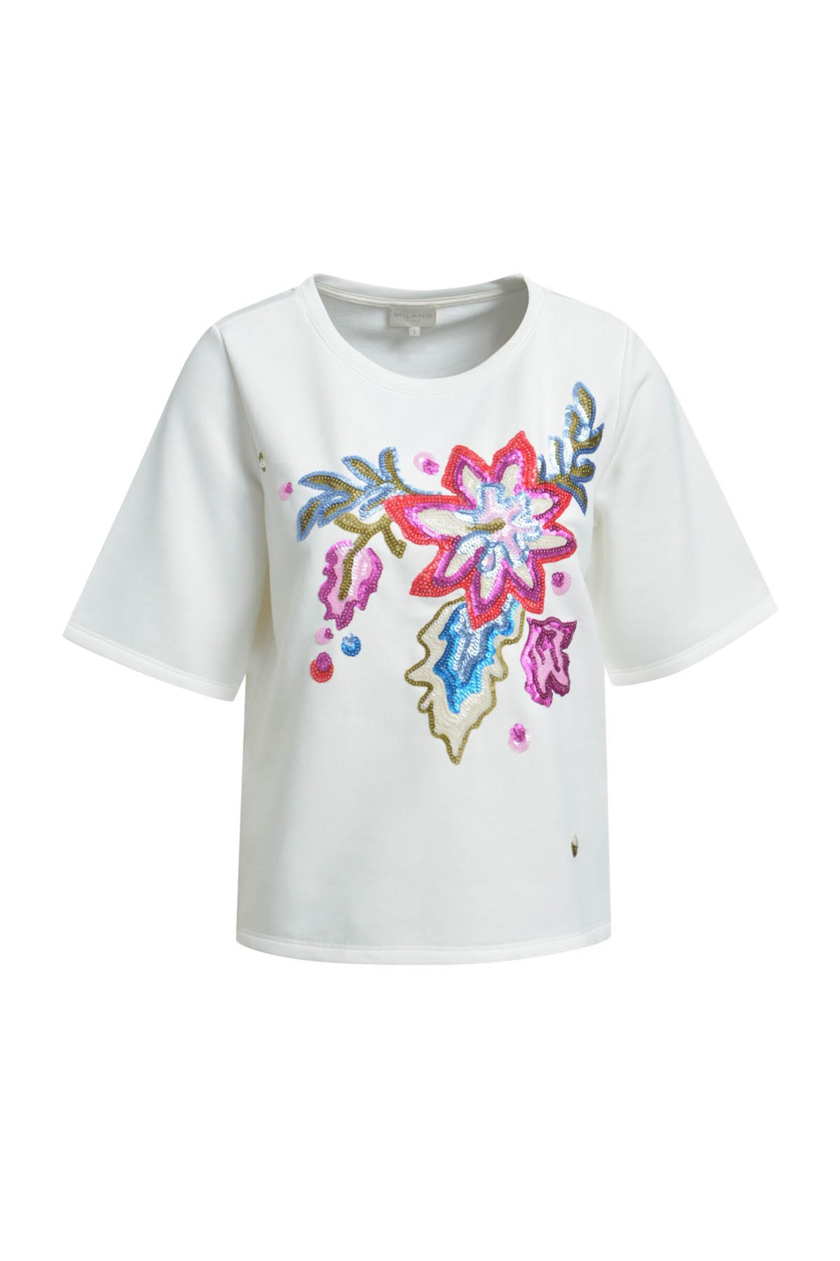 milano italy Roundneck Sweatshirt 1/2 Sleeve