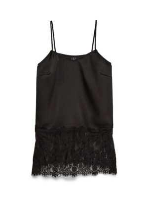 VERO MODA Langes Party-Top mit Spitze und V-Ausschnitt