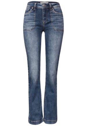 Street One Bootcut Jeans in Medium Blue