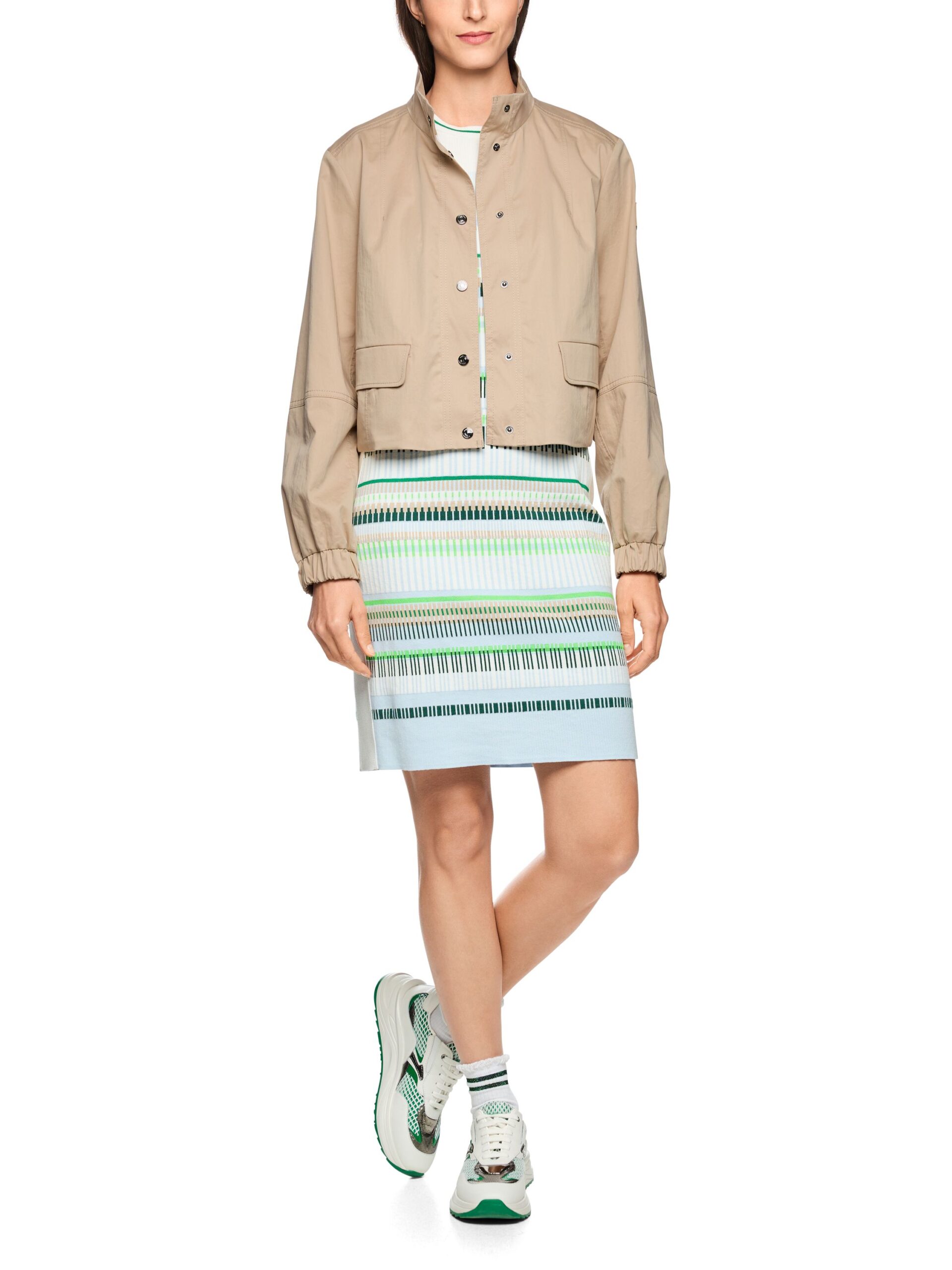 Marc Cain Sports Kurze Baumwolljacke mit Netzfutter – Bild 2