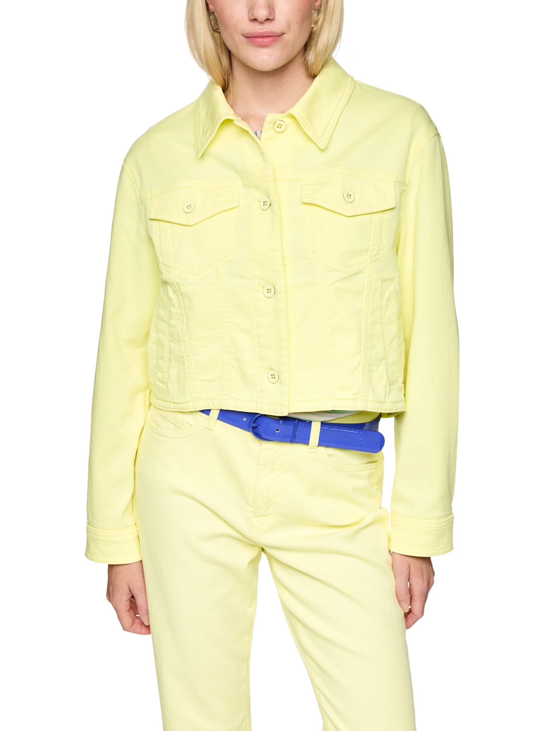 Marc Cain Collections Kurze Jeansjacke aus Baumwollstretch – Bild 6