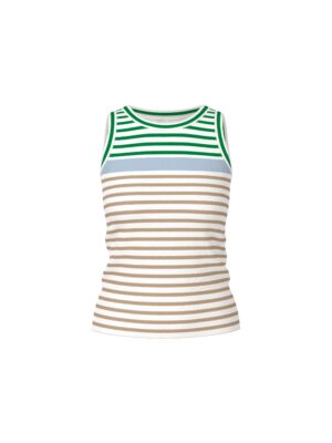 Marc Cain Sports Ringel-Top aus Baumwollstretch