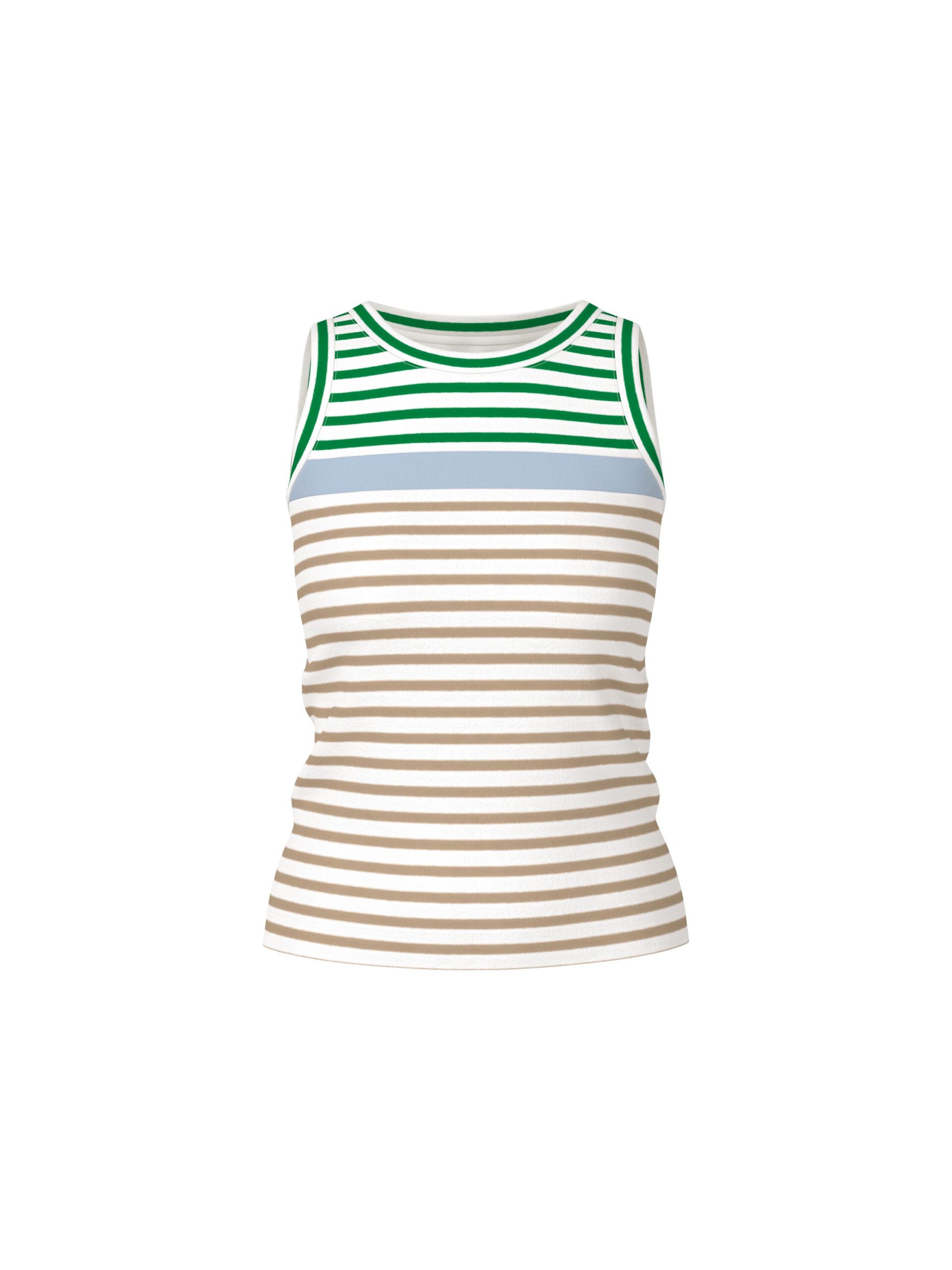 Marc Cain Sports Ringel-Top aus Baumwollstretch