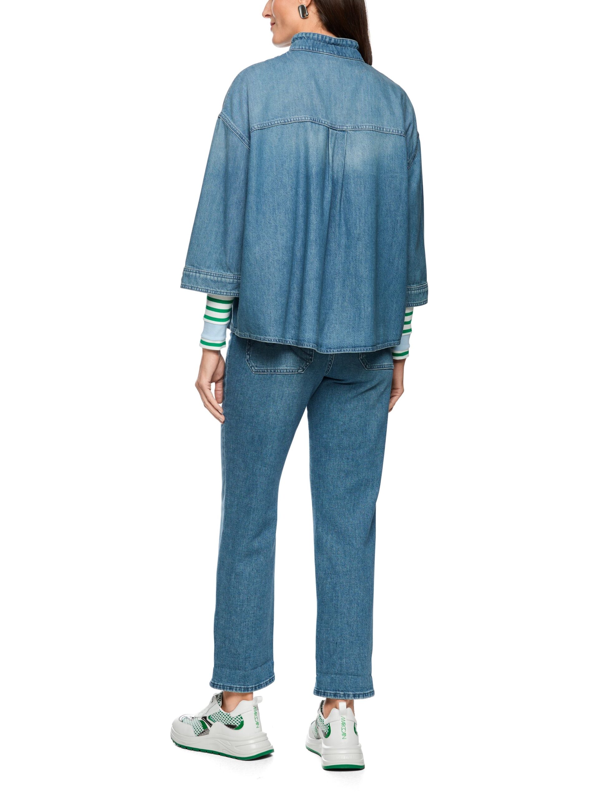 Marc Cain Sports Sportive Jeansbluse mit Stehkragen – Bild 7