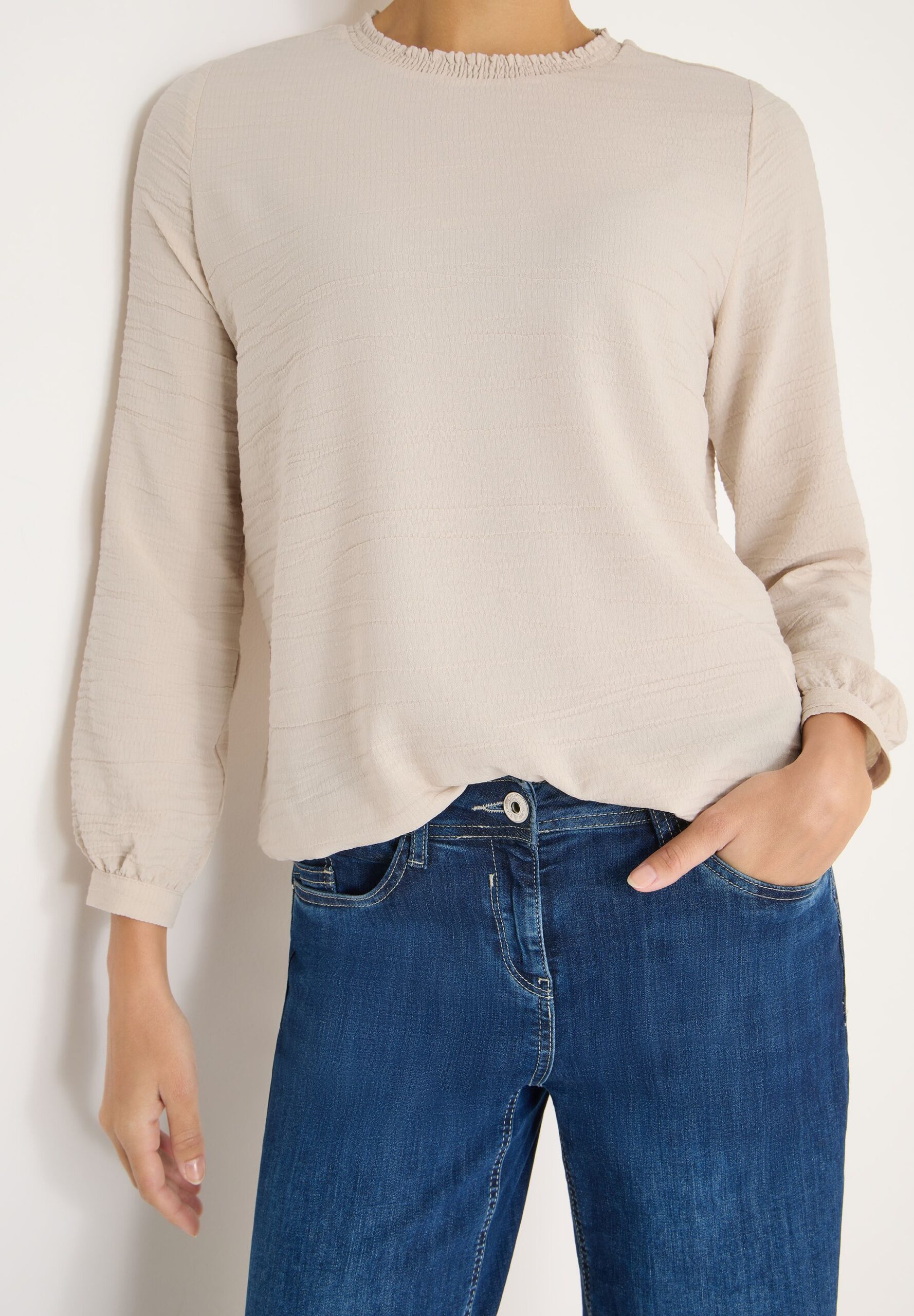 CECIL Solid Smock Neckline Blouse – Bild 4