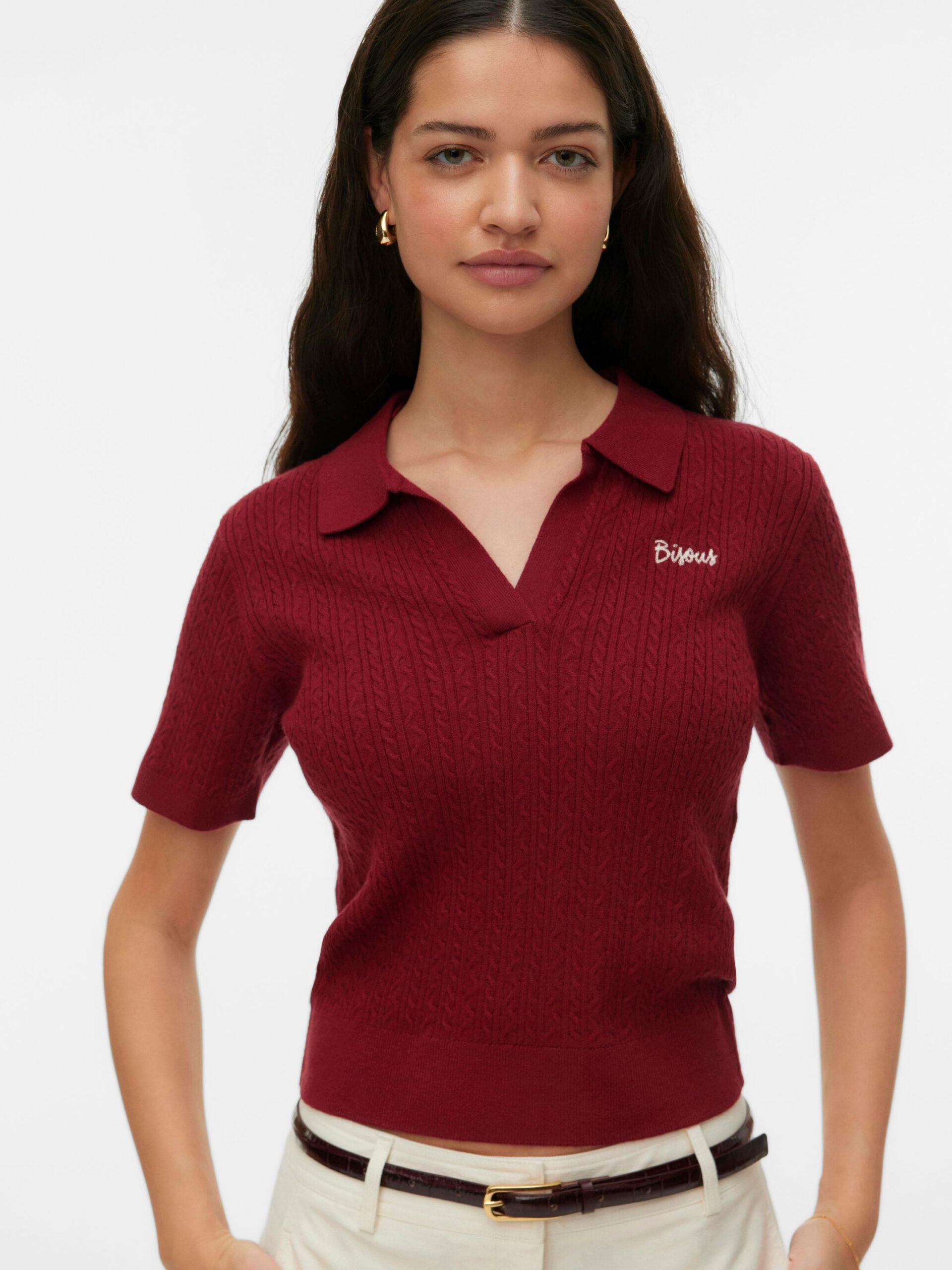 VERO MODA Gestrickter Rollkragenpullover mit Polokragen – Bild 3
