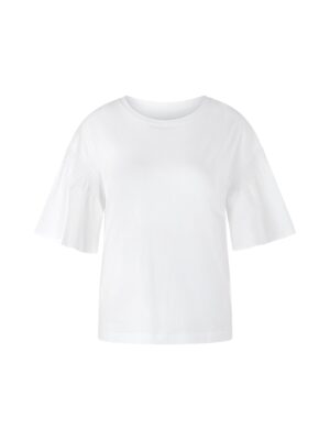 Marc Cain Collections Baumwollstretch-Shirt mit Smokdetails