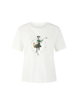 Marc Cain Sports Shirt mit Vogelstrauß "Rethink Together"