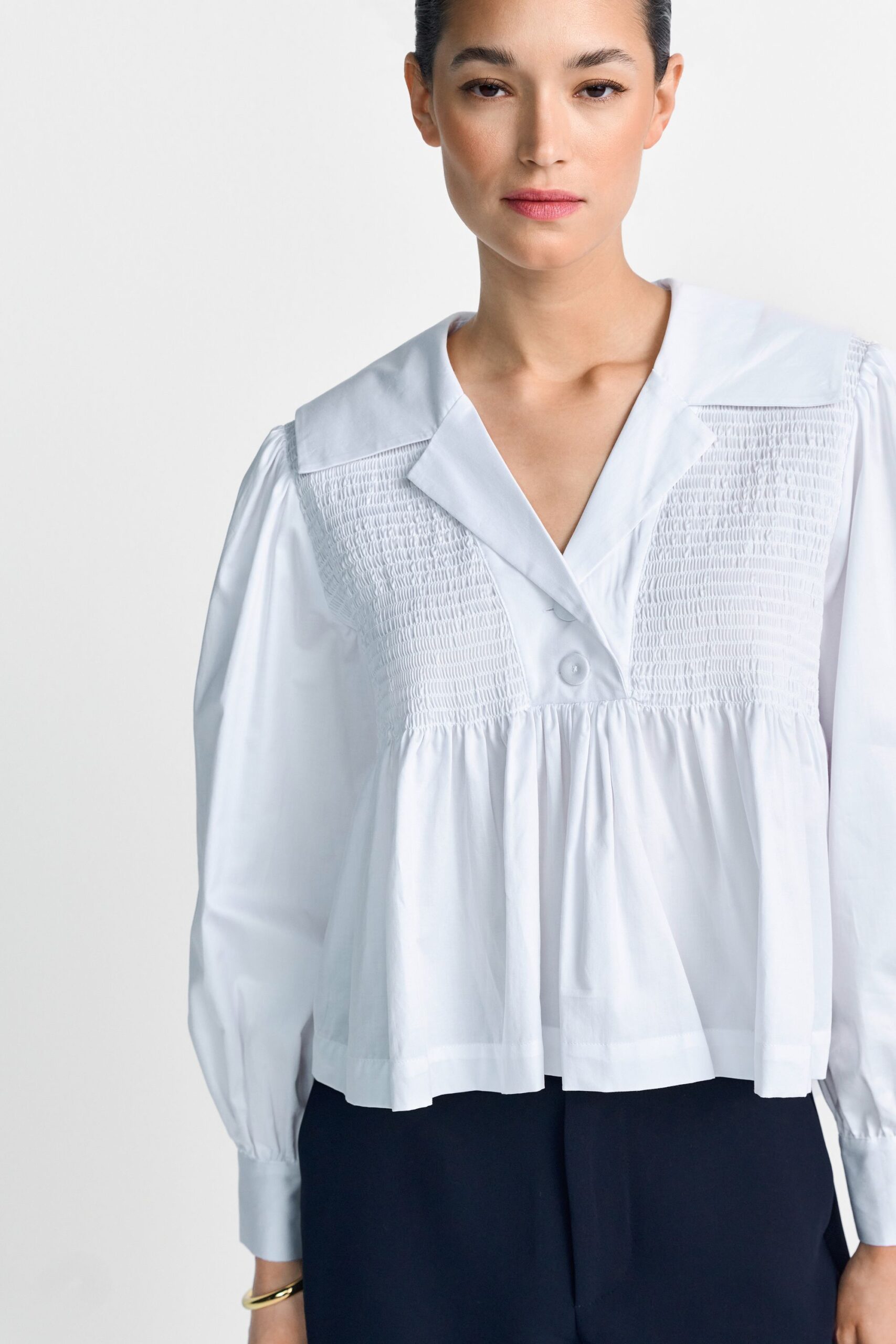 Rich & Royal Cotton Blouse with Peplum – Bild 6