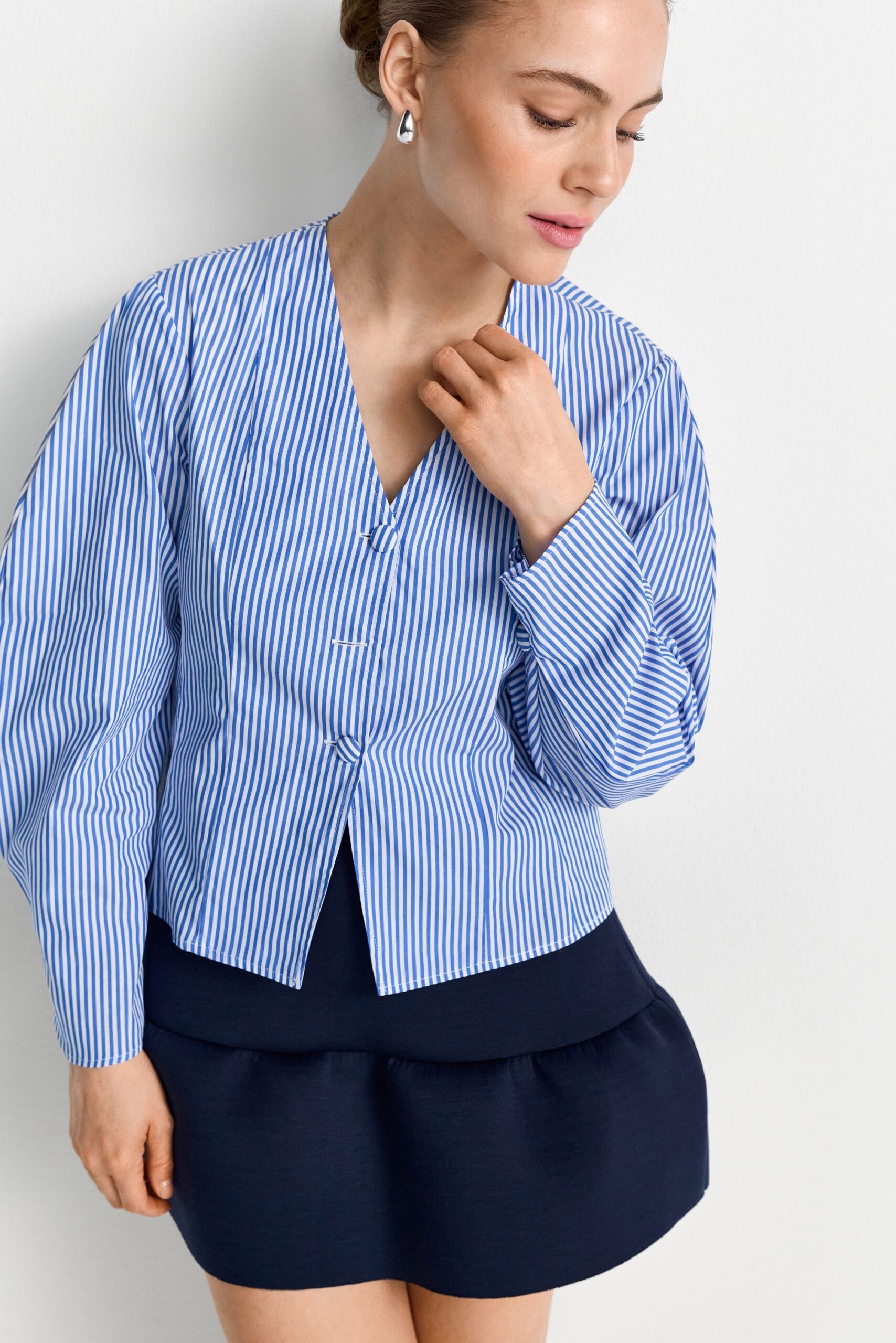 Rich & Royal Cotton Stripe Blouse – Bild 5