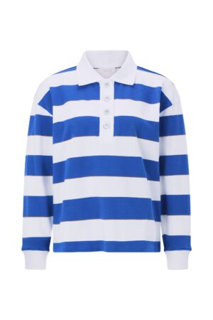 Rich & Royal Striped Polo Sweater