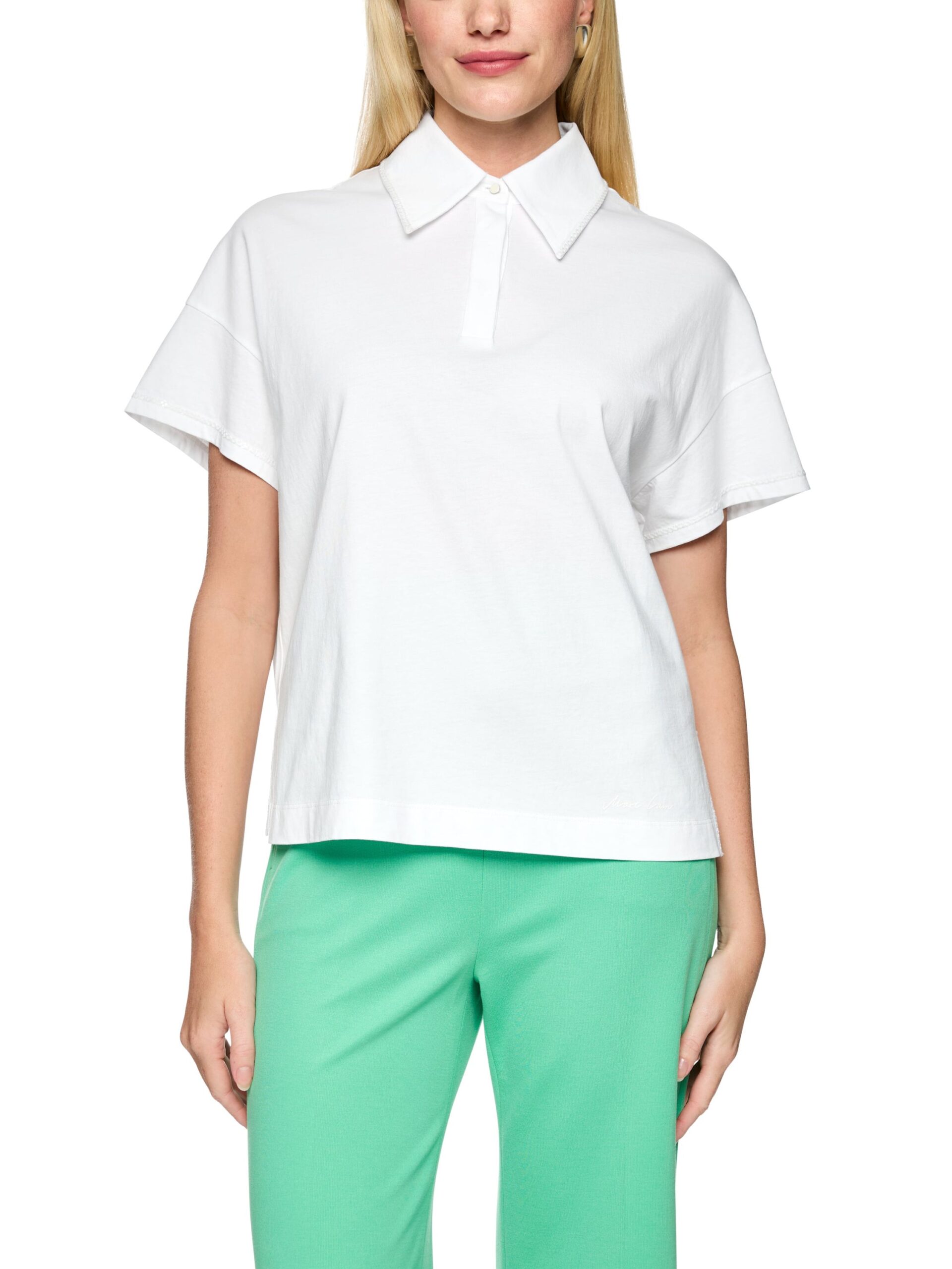Marc Cain Collections Locker geschnittenes Poloshirt – Bild 4