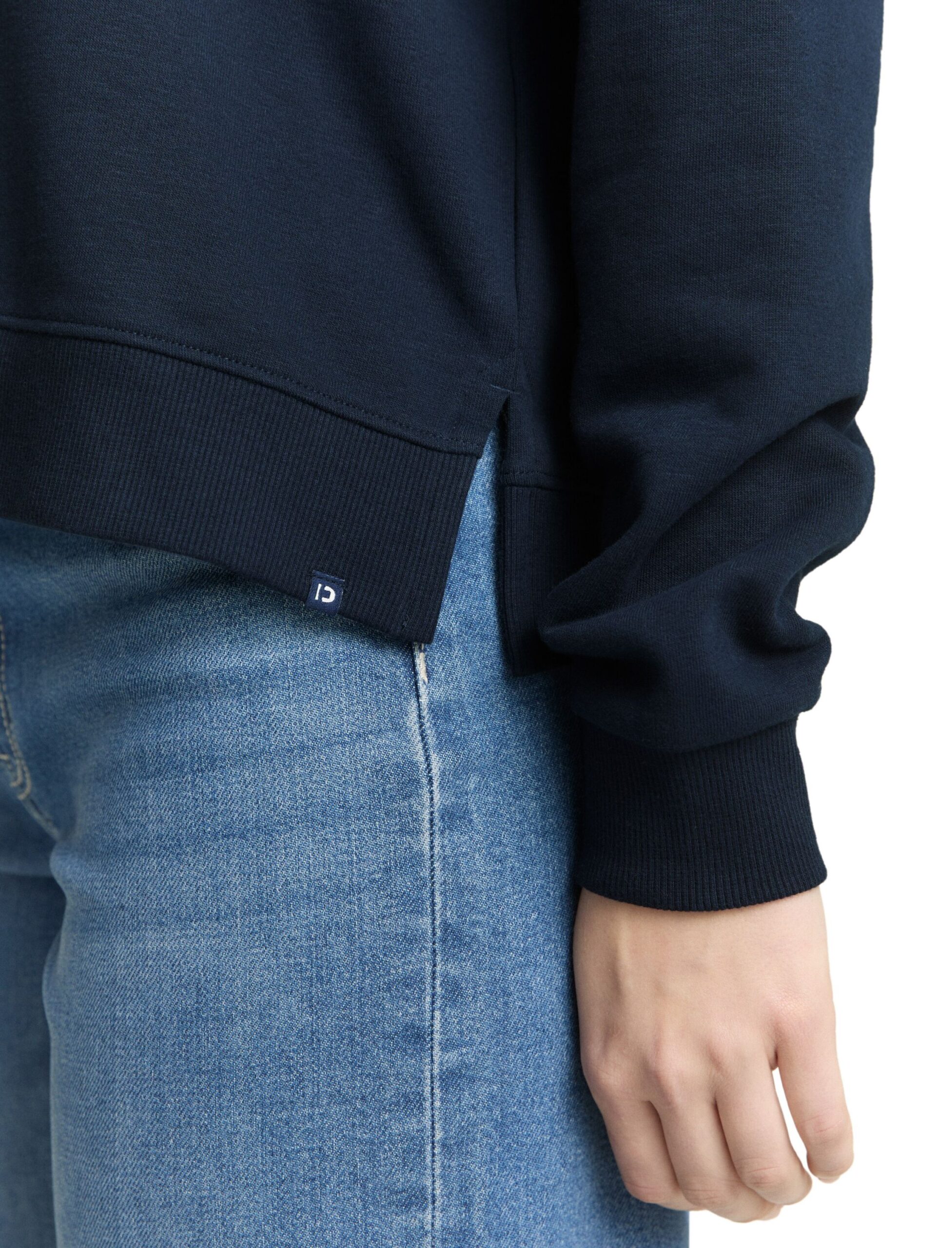 Tom Tailor Denim Hoodie Sweatshirt mit Stickerei – Bild 3