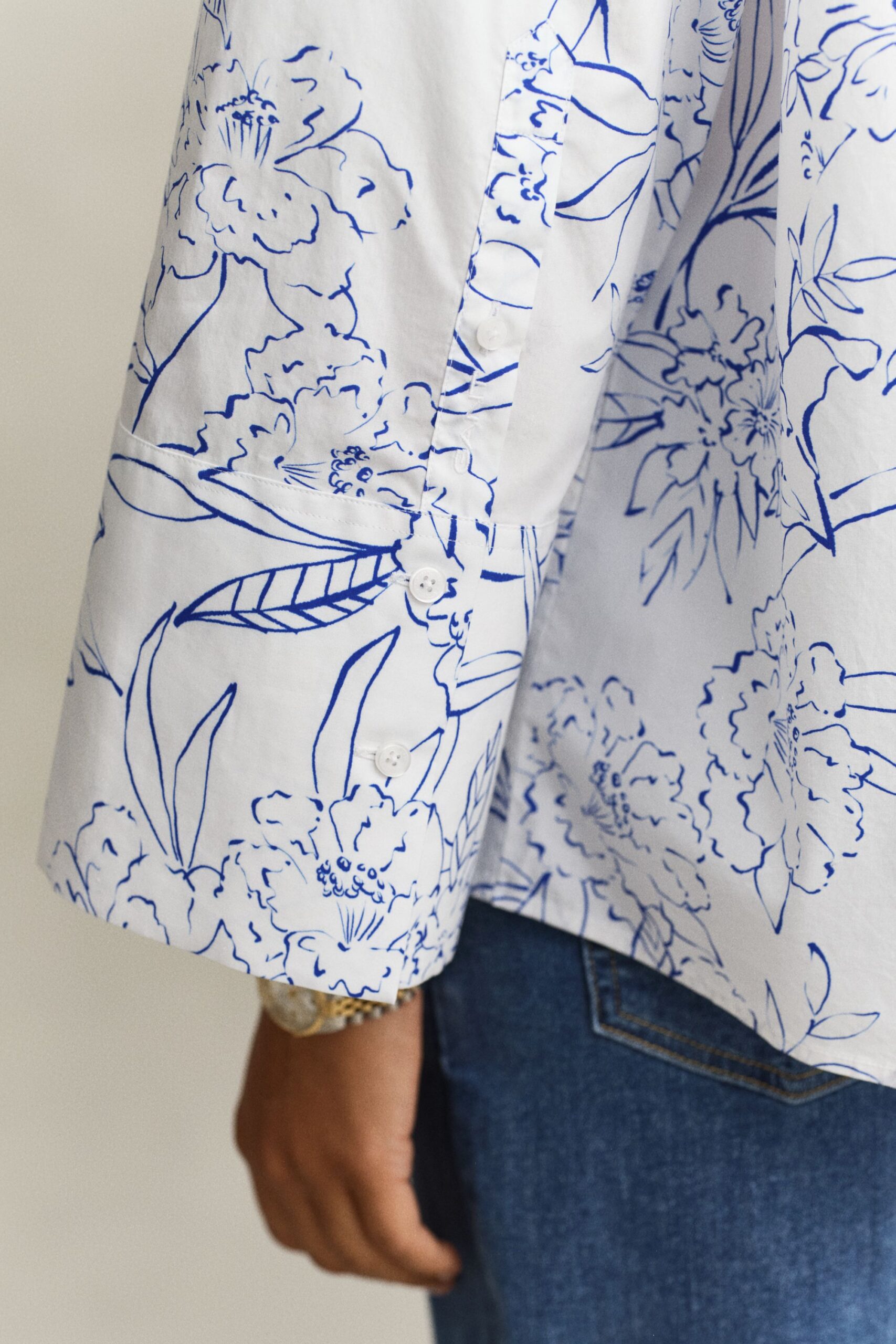 GANT Geblümte Popeline-Bluse – Bild 4