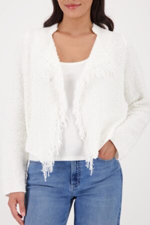 monari Stilvolle Strickjacke mit Webstruktur