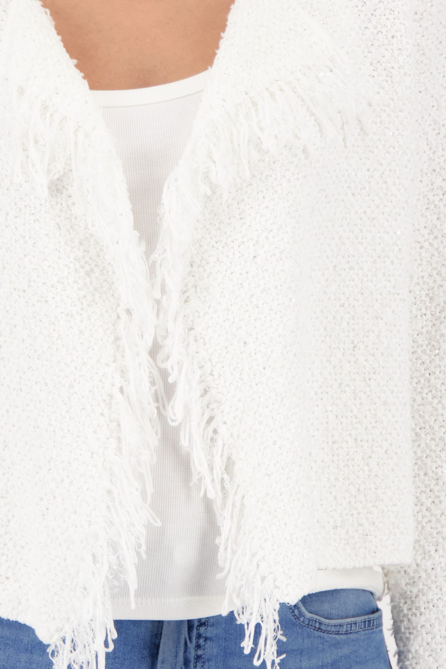 monari Stilvolle Strickjacke mit Webstruktur – Bild 4