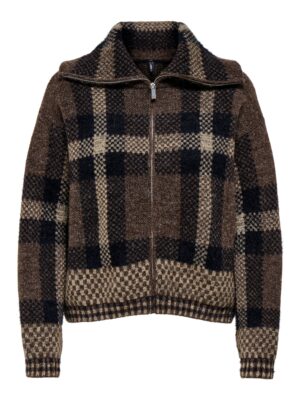 ONLY LS Zip Collar Cardigan Knt